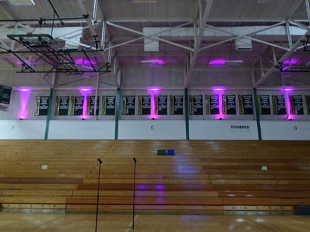 Up Lighting in Field House